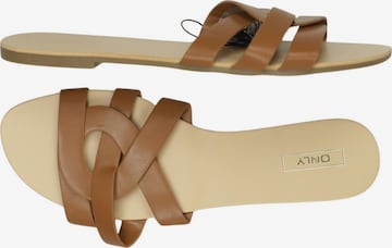 ONLY Sandalen 40 in Braun: Vorderseite