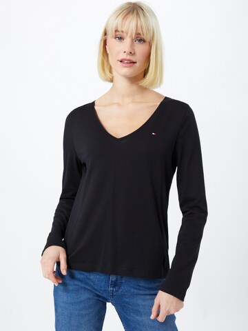 T-shirt TOMMY HILFIGER en noir : devant