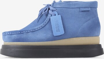 BRONX Lace-Up Ankle Boots ' Chunky-Wondery ' in Blue: front