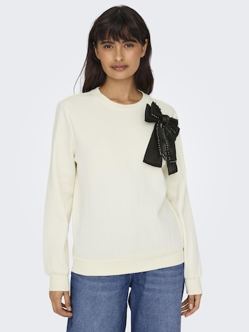 ONLY Sweatshirt in White: front