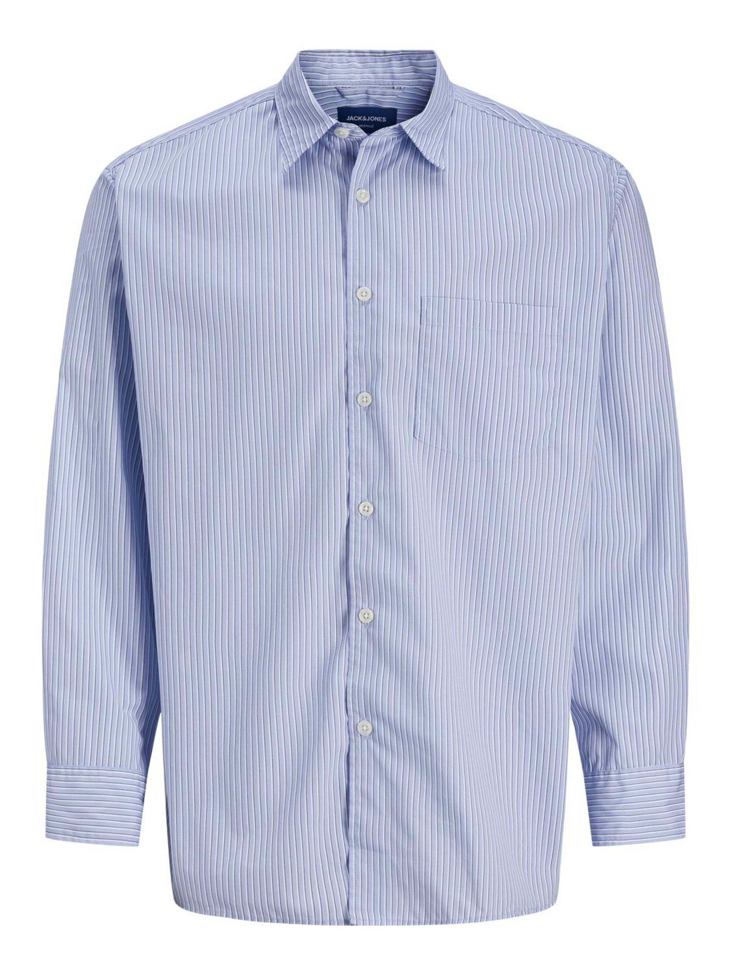 Coupe regular Chemise Jack & Jones Junior en bleu : devant