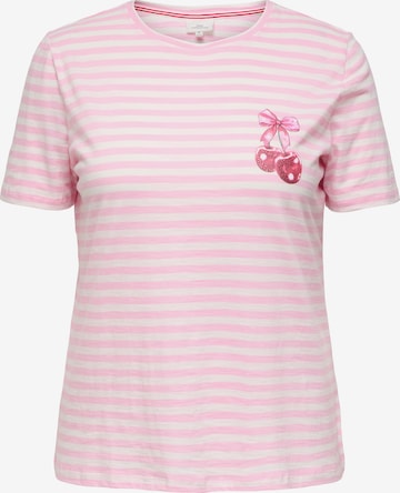 ONLY Carmakoma Majica 'CARKITA' | roza barva: sprednja stran