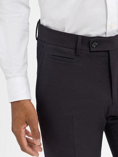 STRELLSON Bügelfaltenhose 'Maury' in aubergine, Produktansicht