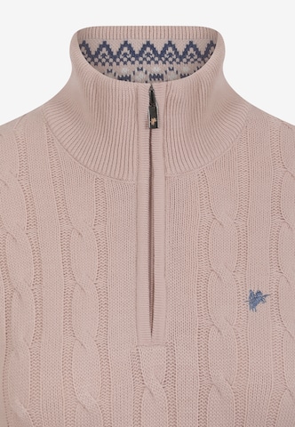 DENIM CULTURE Sweter ' KATARINA ' w kolorze beżowy