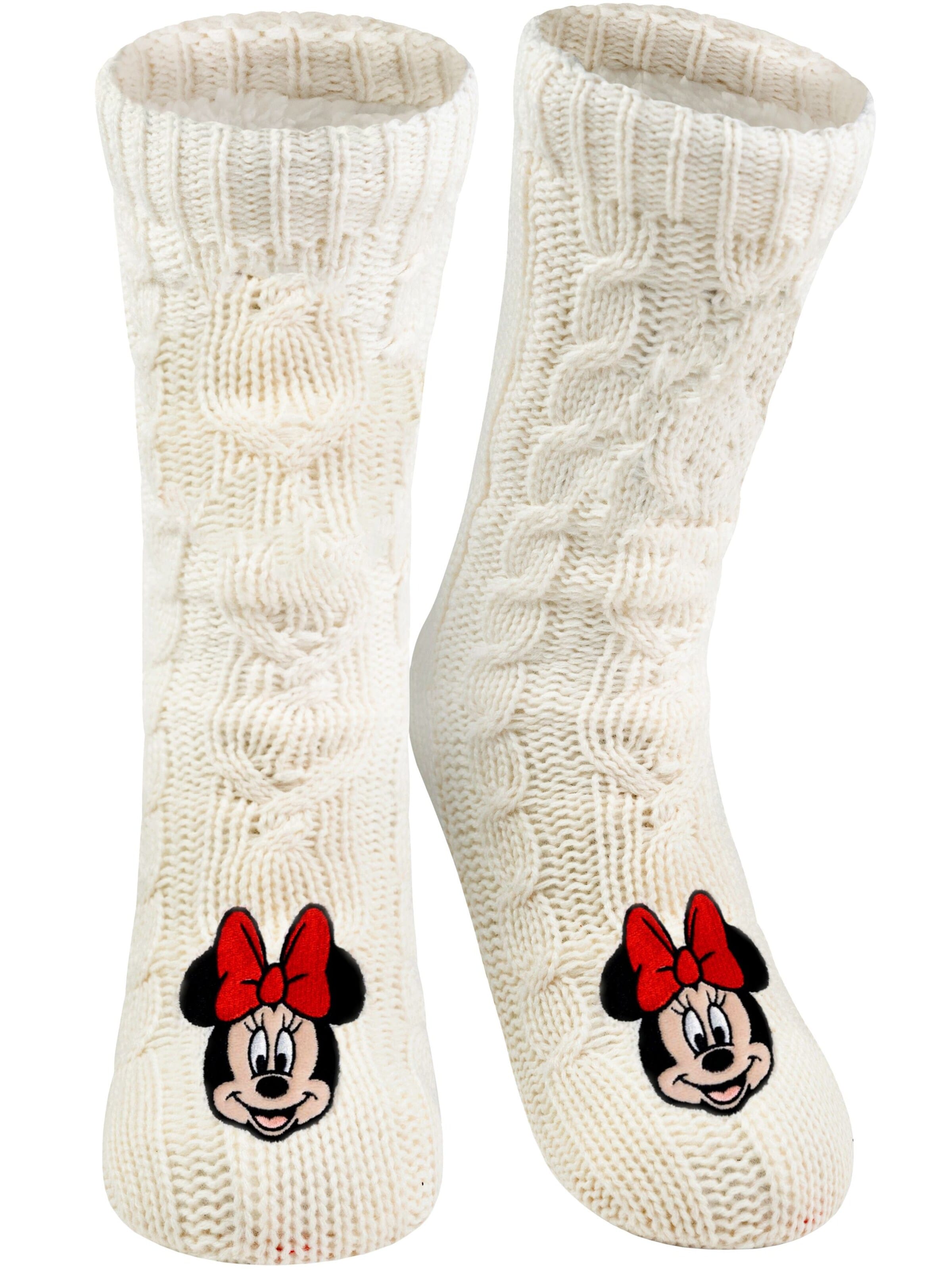 Disney Minnie Mouse Socken 'Hüttensocken'‌‌‌‌‌ in Weiß: Vorderseite