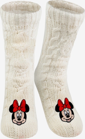 Disney Minnie Mouse Socken 'Hüttensocken' in Weiß: Vorderseite