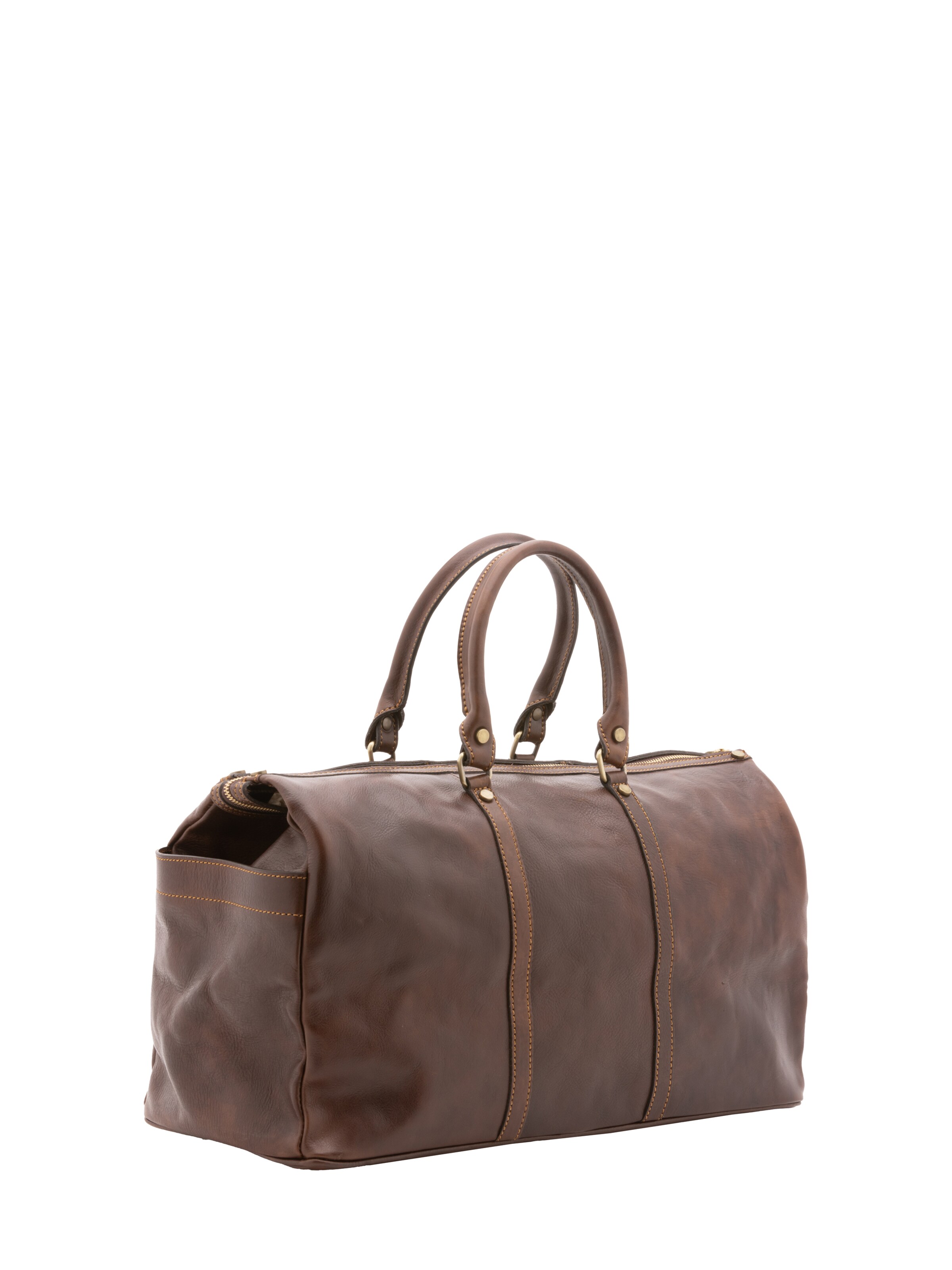 Sac de voyage Viola Castellani en marron : devant