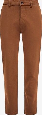 Pantalon chino WE Fashion en marron : devant