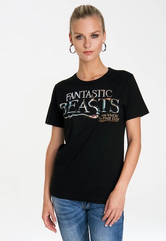 LOGOSHIRT T-Shirt 'Fantastic Beasts Logo' in Mischfarben: predná strana