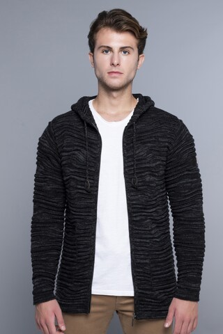 CARISMA Knit Cardigan in Black: front
