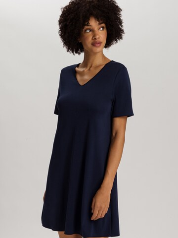 Chemise de nuit ' Cotton Silk ' Hanro en bleu : devant
