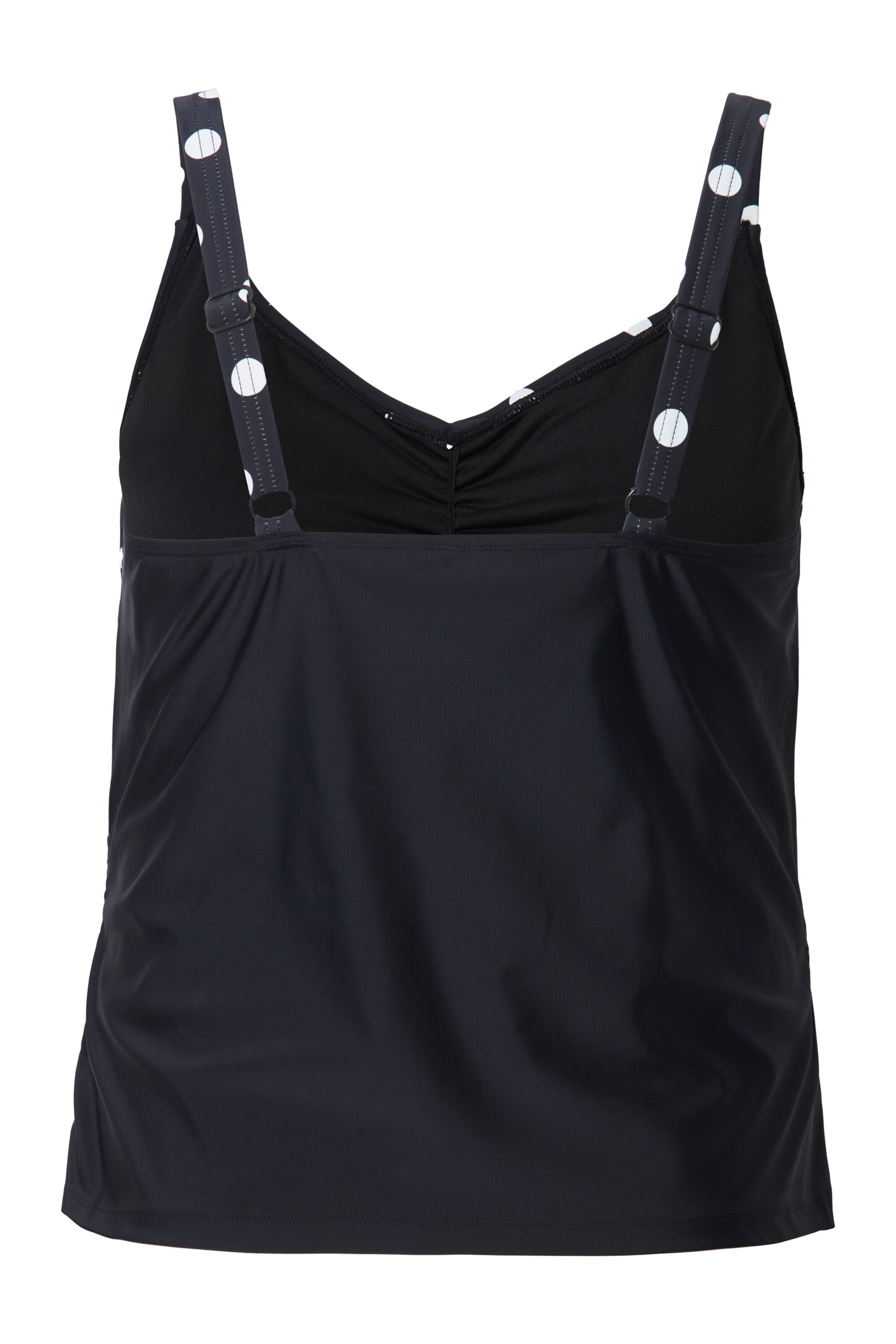 Ulla Popken T-shirt Bikinitop in Zwart