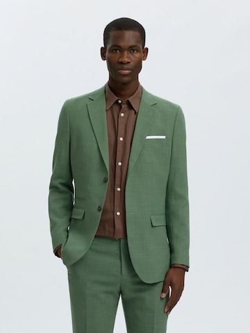 SELECTED Slim fit Colbert 'SLHOasis' in Groen: voorkant