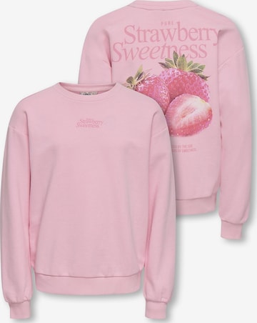 ONLY GIRLS Sweatshirt 'Sweatshirt KOGPHILEA' in Pink: front