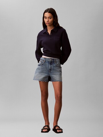 Sweat-shirt Calvin Klein Jeans en bleu