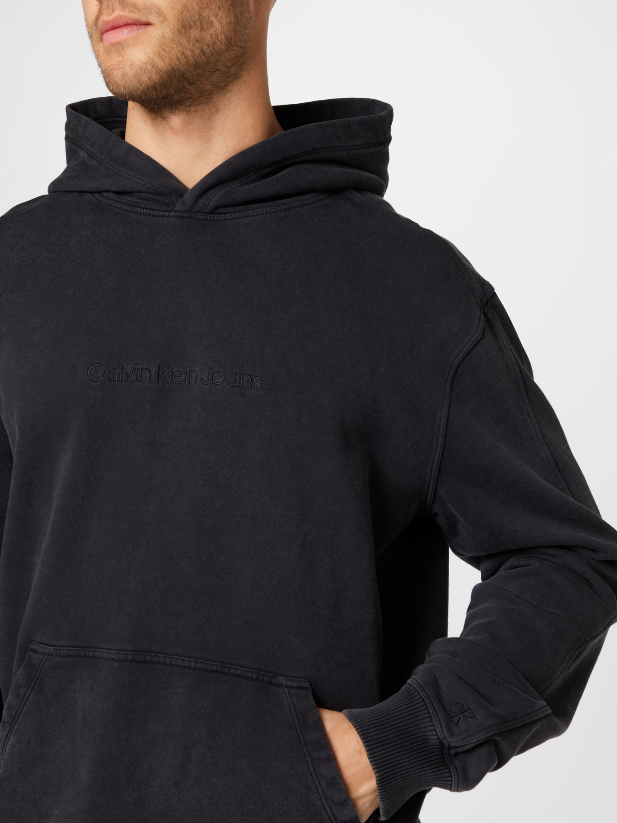 Männer Sweat Calvin Klein Jeans Sweatshirt in Schwarz - RG19438 Männer Sweat Calvin Klein Jeans Sweatshirt in Schwarz - RG19438