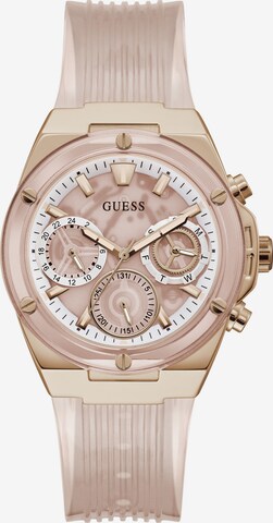 GUESS Analoog horloge ' ATHENA ' in Goud