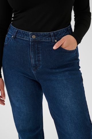 KAFFE CURVE Flared Jeans 'KCFlora' in Blue