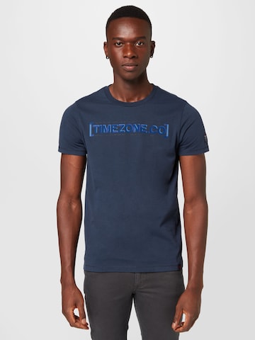 TIMEZONE Shirt in Blue: front