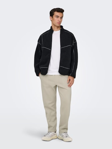 Only & Sons Loose fit Pants 'ONSConnor' in Beige