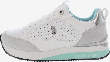 U.S. POLO ASSN. Sneakers laag 'FRISBY002W/5YN2' in Wit: voorkant