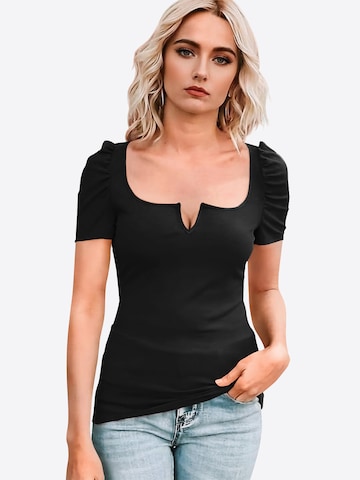 Imily Bela Majica | črna barva: sprednja stran