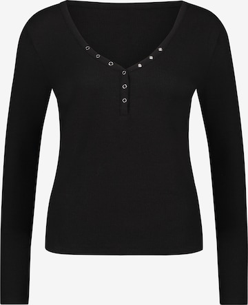 Hunkemöller Pajama Shirt in Black: front