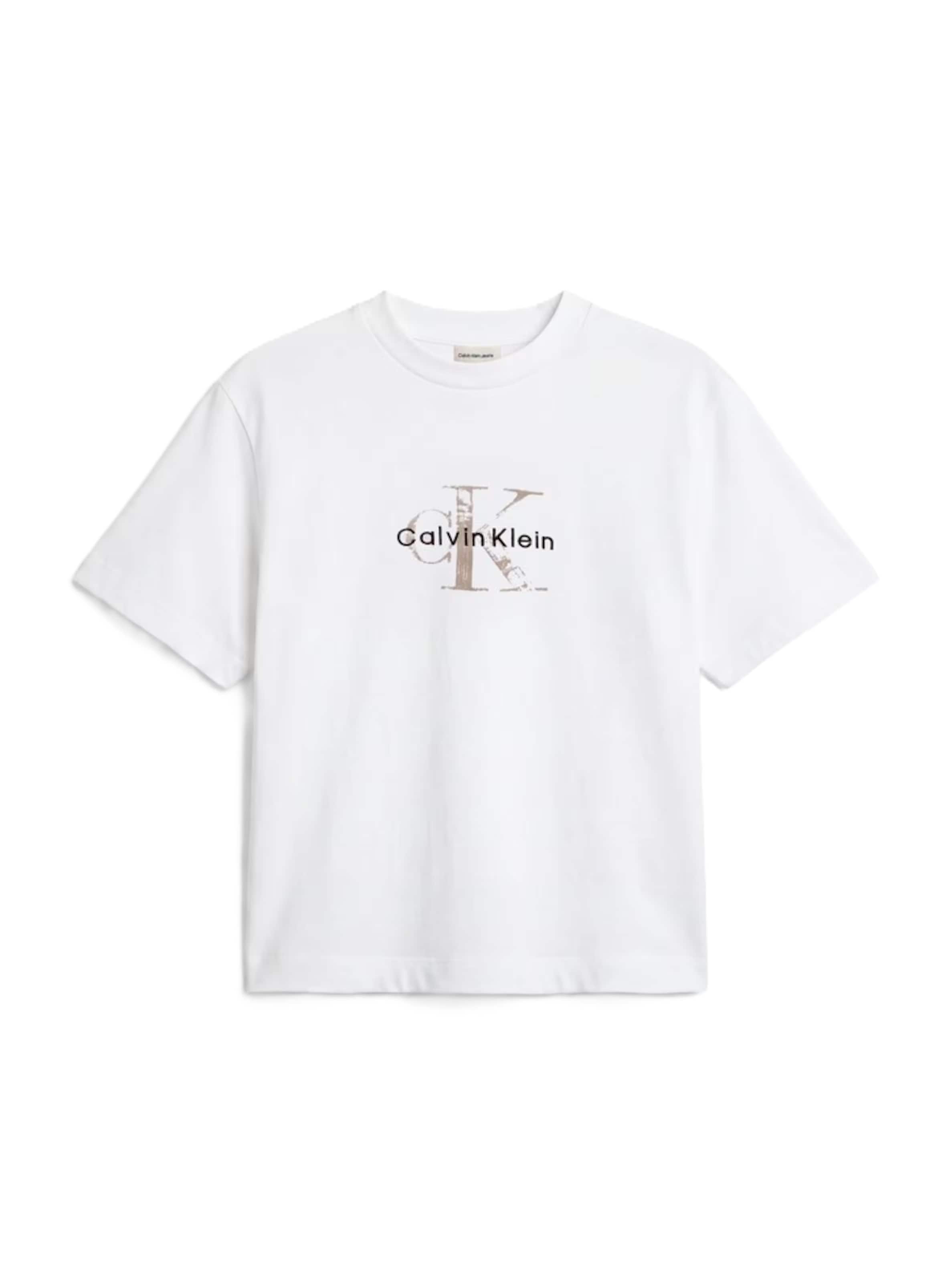 Calvin Klein Jeans Tričko - Biela: predná strana