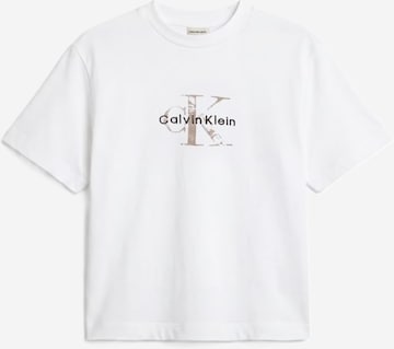 Calvin Klein Jeans Μπλουζάκι σε λευκό: μπροστά