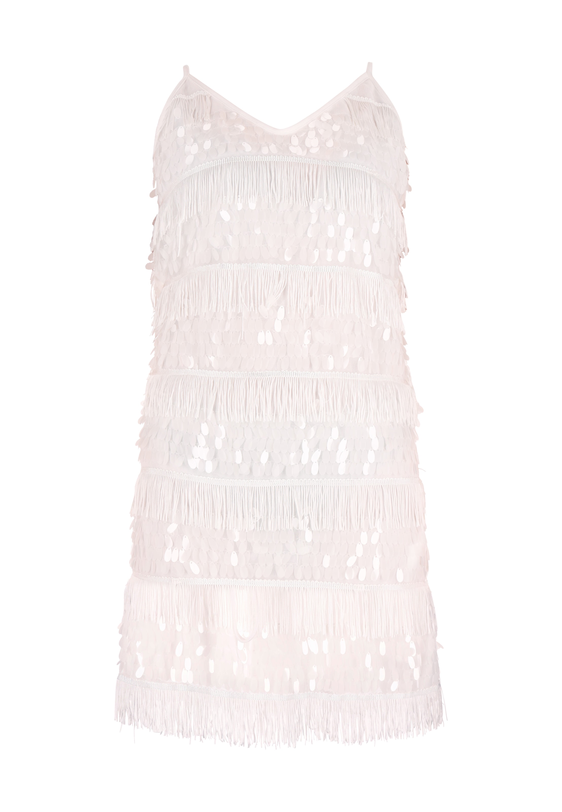 NAEMI - Vestido de cocktail em branco: frente