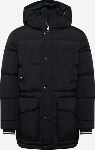 Parka de iarnă de la TOMMY HILFIGER pe negru: față