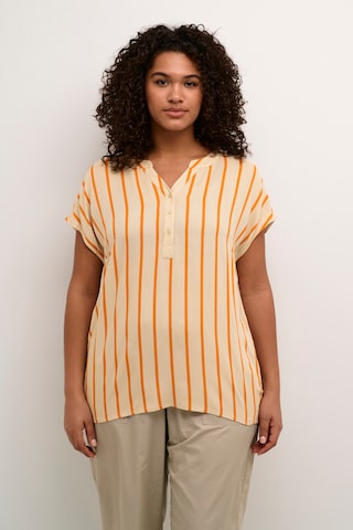 KAFFE CURVE Bluse 'Sida' i beige: forside