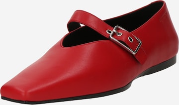 Ballerines à lanières 'WIOLETTA' VAGABOND SHOEMAKERS en rouge : devant