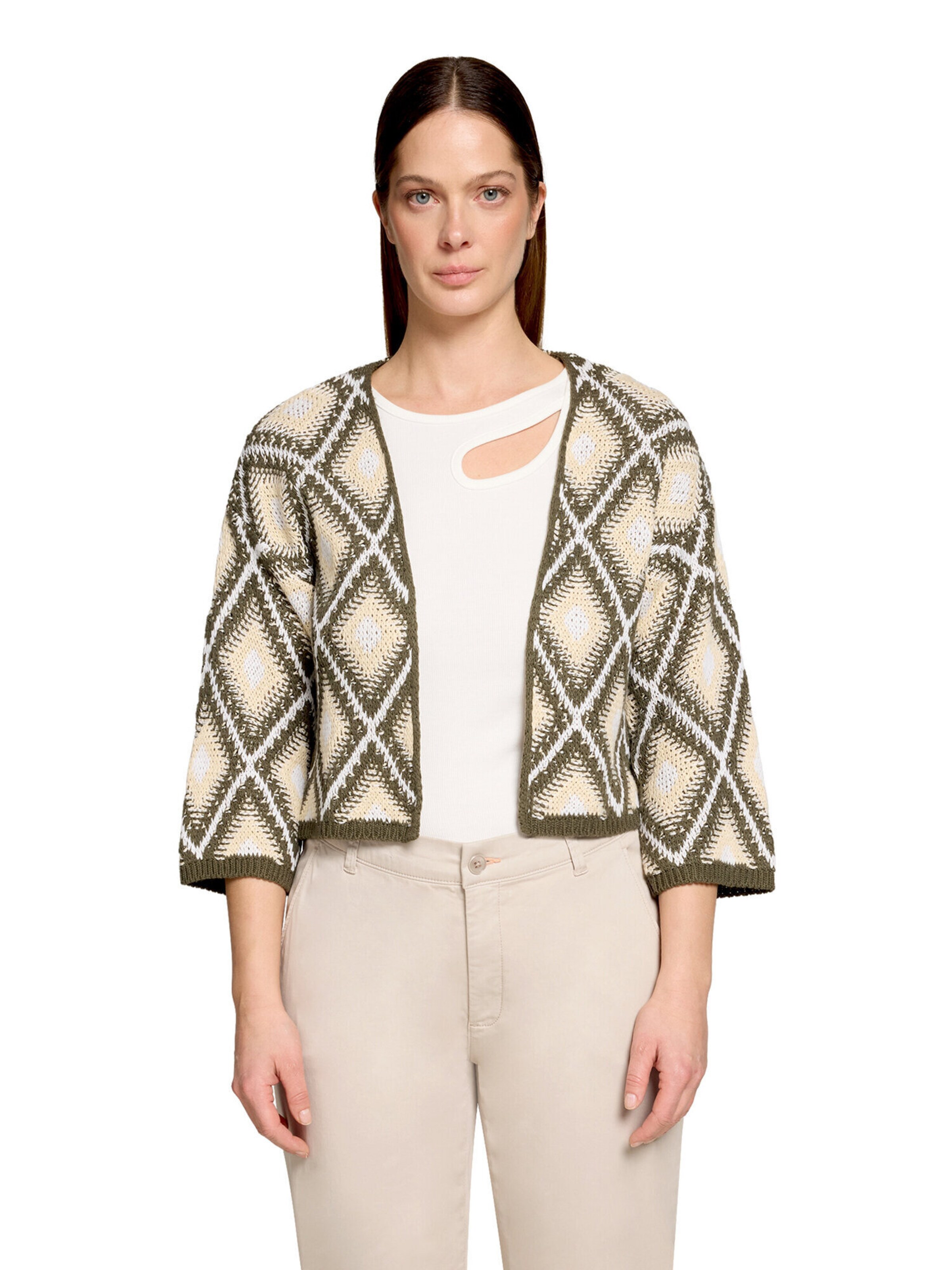 Cardigan Cartoon en vert : devant