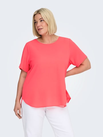 Camicia da donna 'CARVICA' di ONLY Carmakoma in arancione: frontale