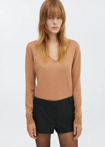 Pull-over 'Serranov' MANGO en marron : devant