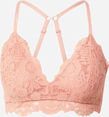 AERIE Triangel BH 'REAL HAPPY' in Roze: voorkant