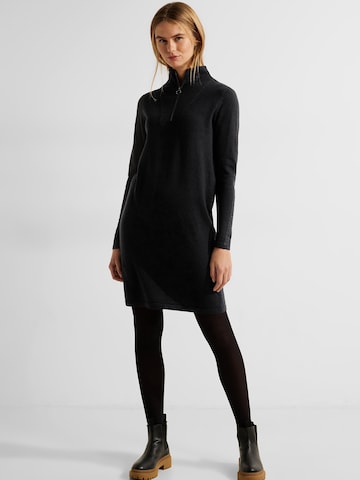 CECIL Knitted dress in Black: front