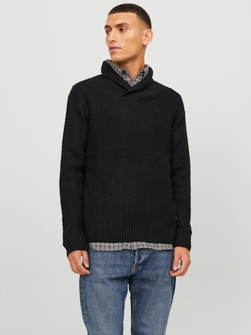 JACK & JONES Trui 'STANDFORD' in Zwart: voorkant