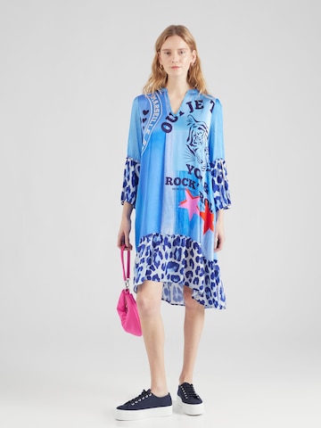 Grace Dress 'OUI JE T'AIME' in Blue