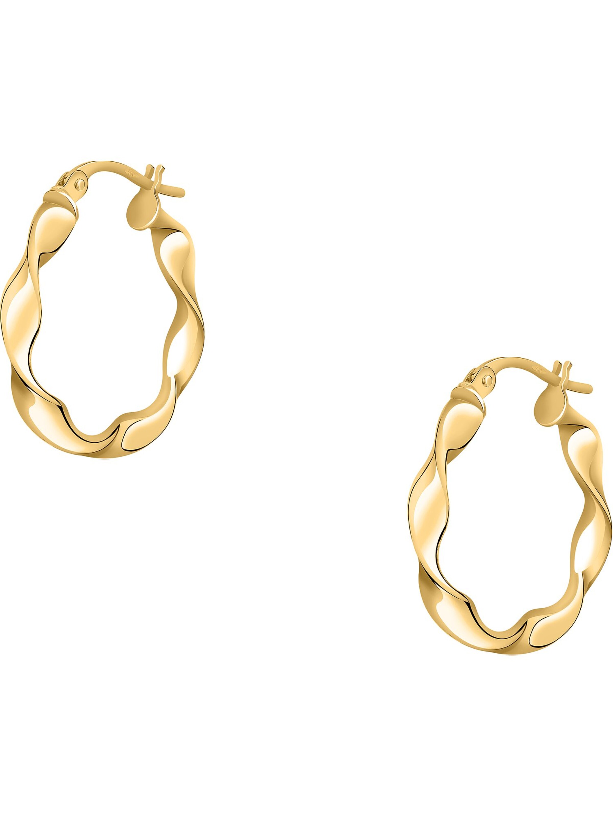 CHRIST Earrings in Yellow: front