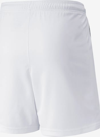 PUMA Regular Workout Pants 'TeamLiga' in White