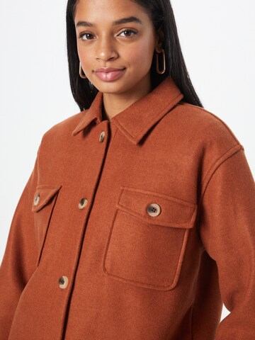 PIECES Between-Season Jacket 'Judy' in Brown