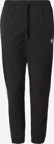 Sergio Tacchini Regular Urheiluhousut 'Apice' värissä musta: etupuoli