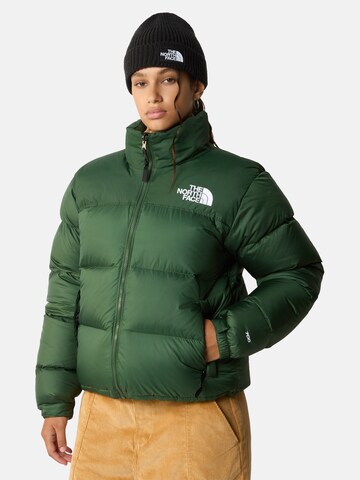 THE NORTH FACE Přechodná bunda – zelená: přední strana