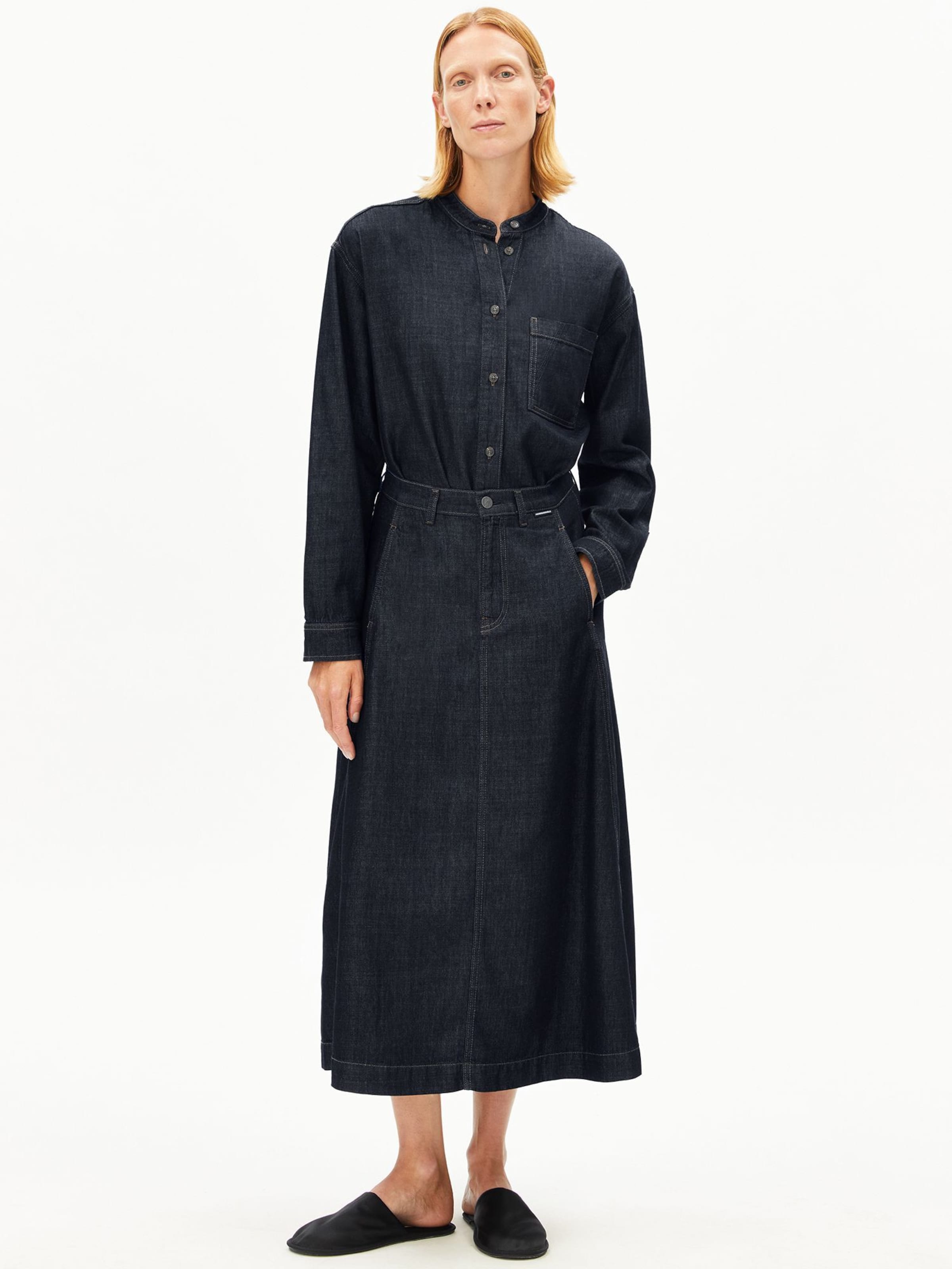 ARMEDANGELS Rok in Blauw: voorkant