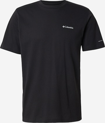 Tricou funcțional 'Thistletown Hills™' de la COLUMBIA pe negru: față