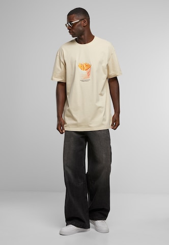 MT Upscale T-Shirt 'Small Fries' in Beige