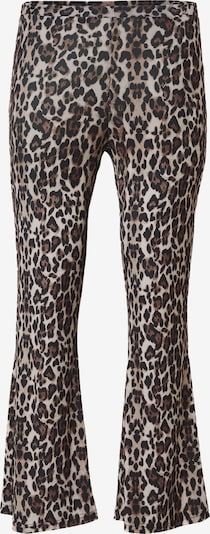 ONLY Carmakoma Leggingsit 'CARANNA' värissä ecru / suklaa / musta, Tuotenäkymä