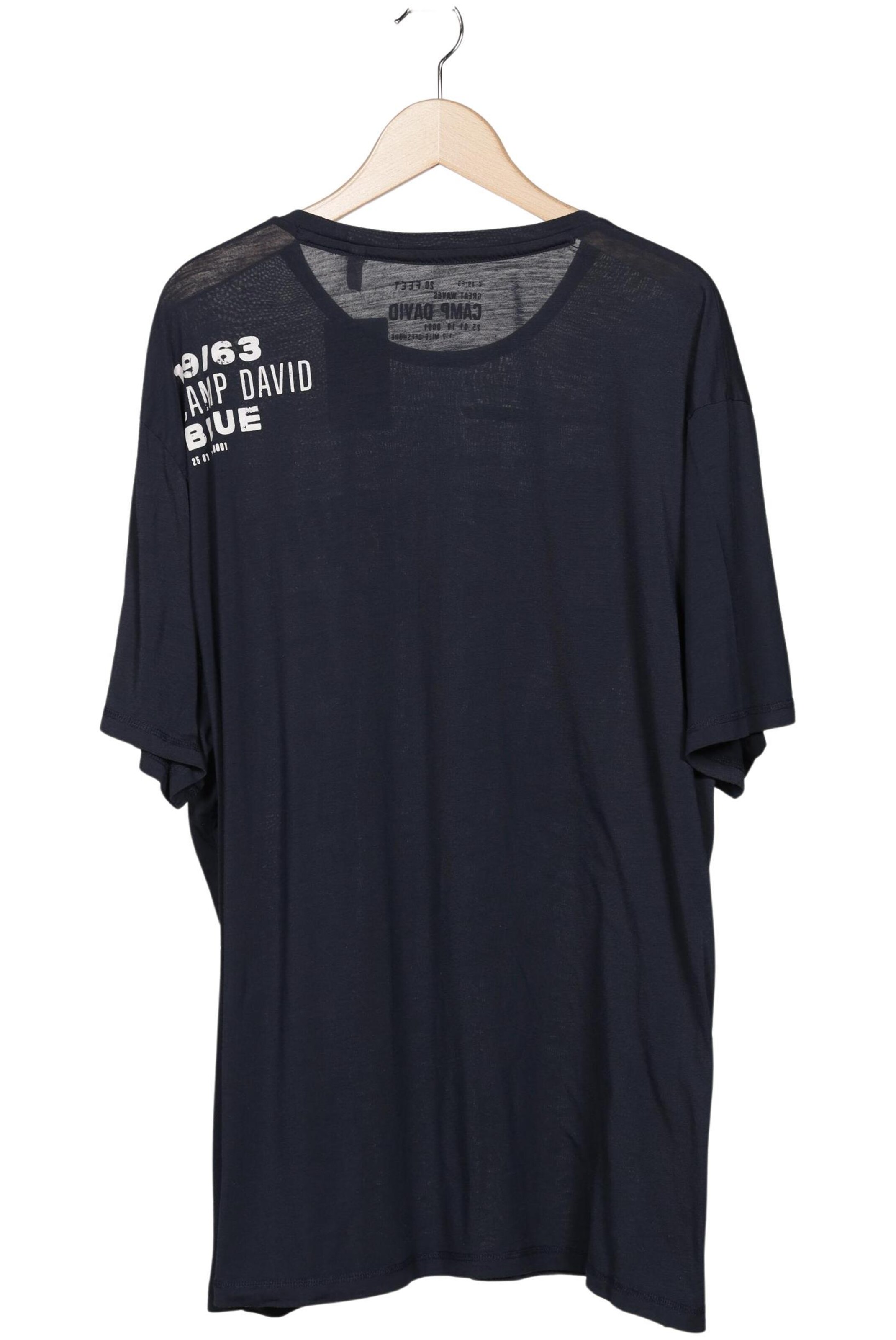 CAMP DAVID Shirt in 4XL in Blue
